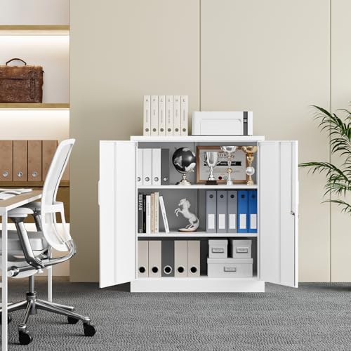 Metal Garage Storage Cabinet with 2 Doors and 2 Adjustable Shelves C57506