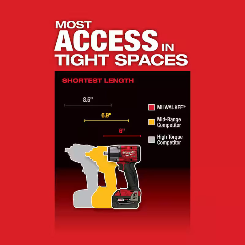 18V Brushless Cordless 3/8 in. Impact Wrench with 5.0 Ah Battery W83223