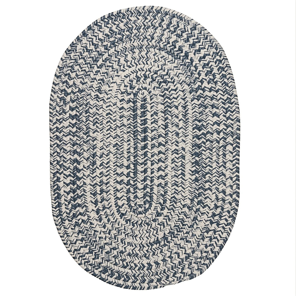 Reversible Braided Indoor Outdoor Area Rug Rust 5' x 8' Oval N22554