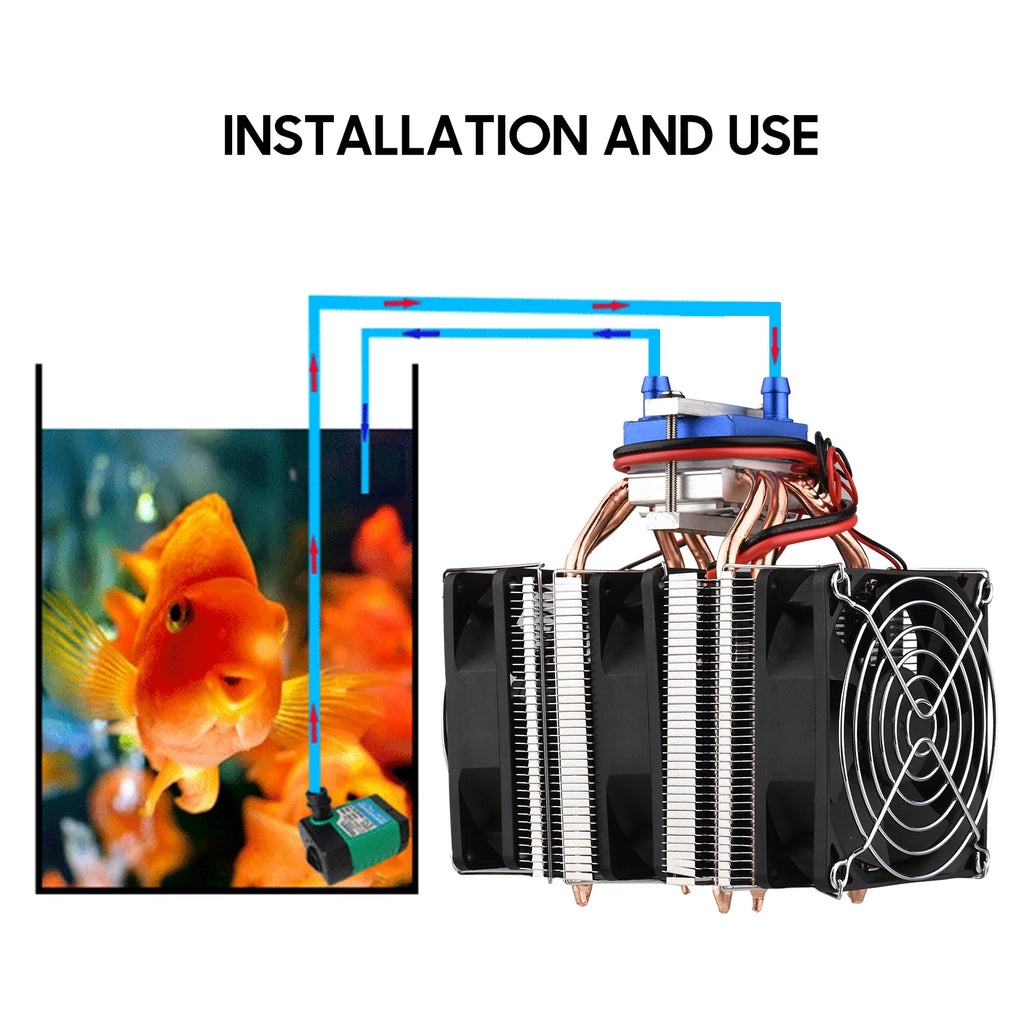 120W Semiconductor Refrigeration Aquarium Chiller for 30 Liters R84152