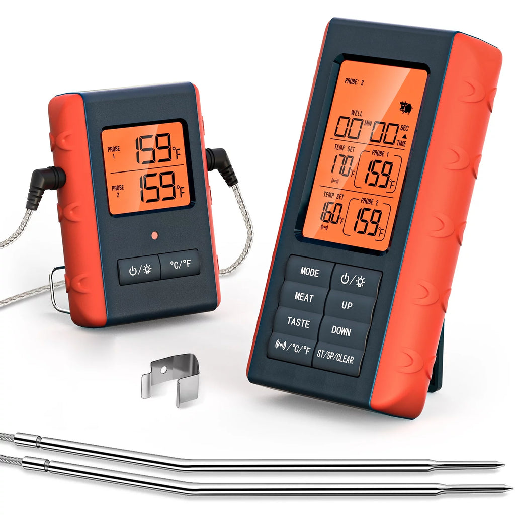 Wireless Digital Meat Thermometer with 2 Probes G18076