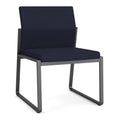 Charcoal Fabric Armless Guest Chair I465
