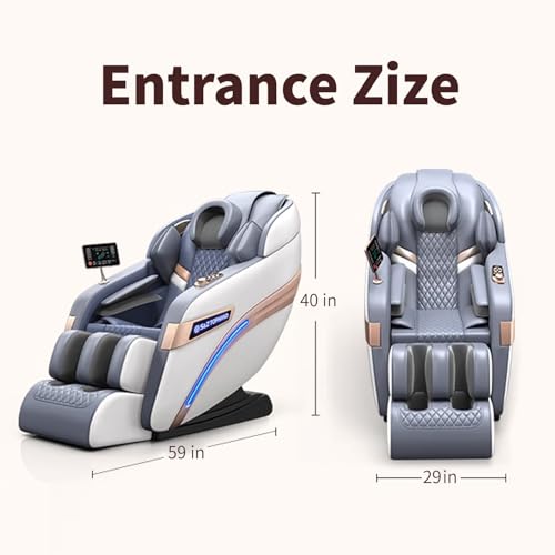 Full Body SL Track Massage Chair Zero Gravity Shiatsu Recliner with Heat Foot Roller N250