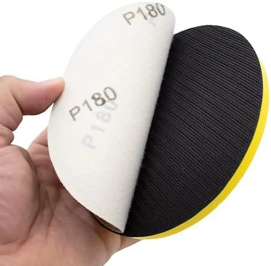 6 Inch Round & Mouse Hand Sanding Block Kit, 5 PCS L3616