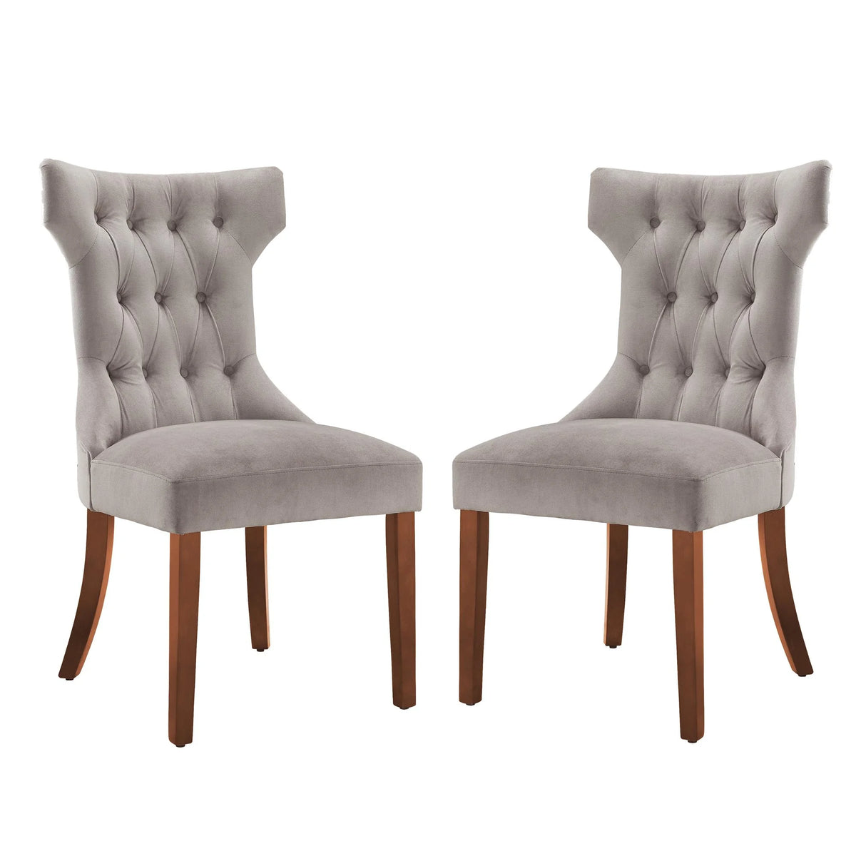 Tufted Dining Chair Set Of 2 Taupe J225138