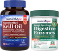 Krill Oil & Digestive Enzymes 60 Softgels & 60 Vegan Caps Y76498