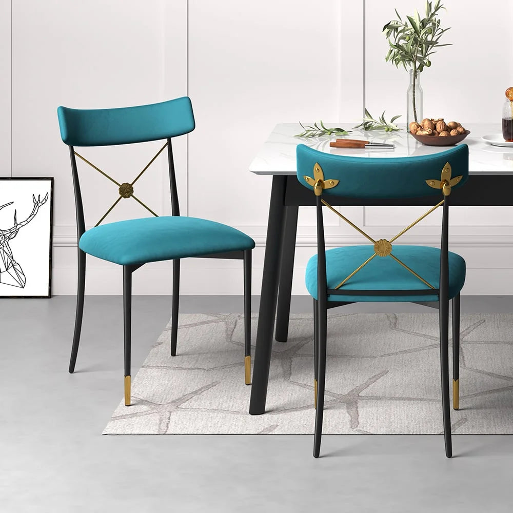 Green Upholstered Side Chair O38174