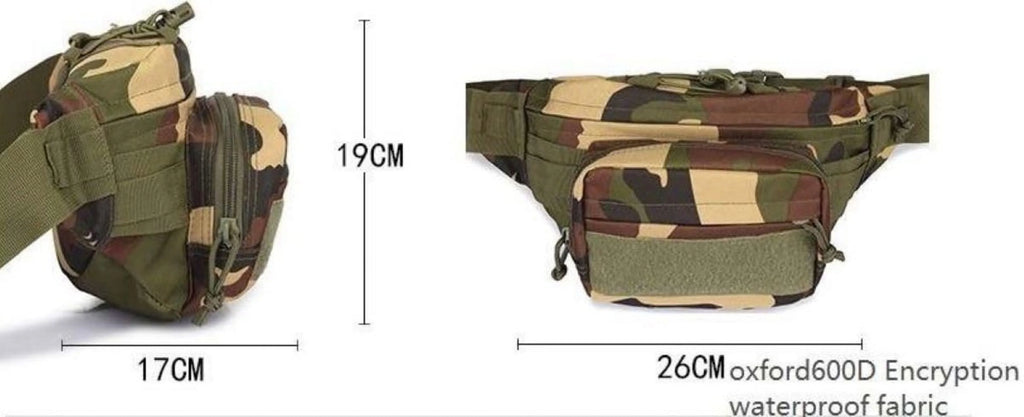 Fanny Pack Waist Bag with Multi Zipper Pockets I355367