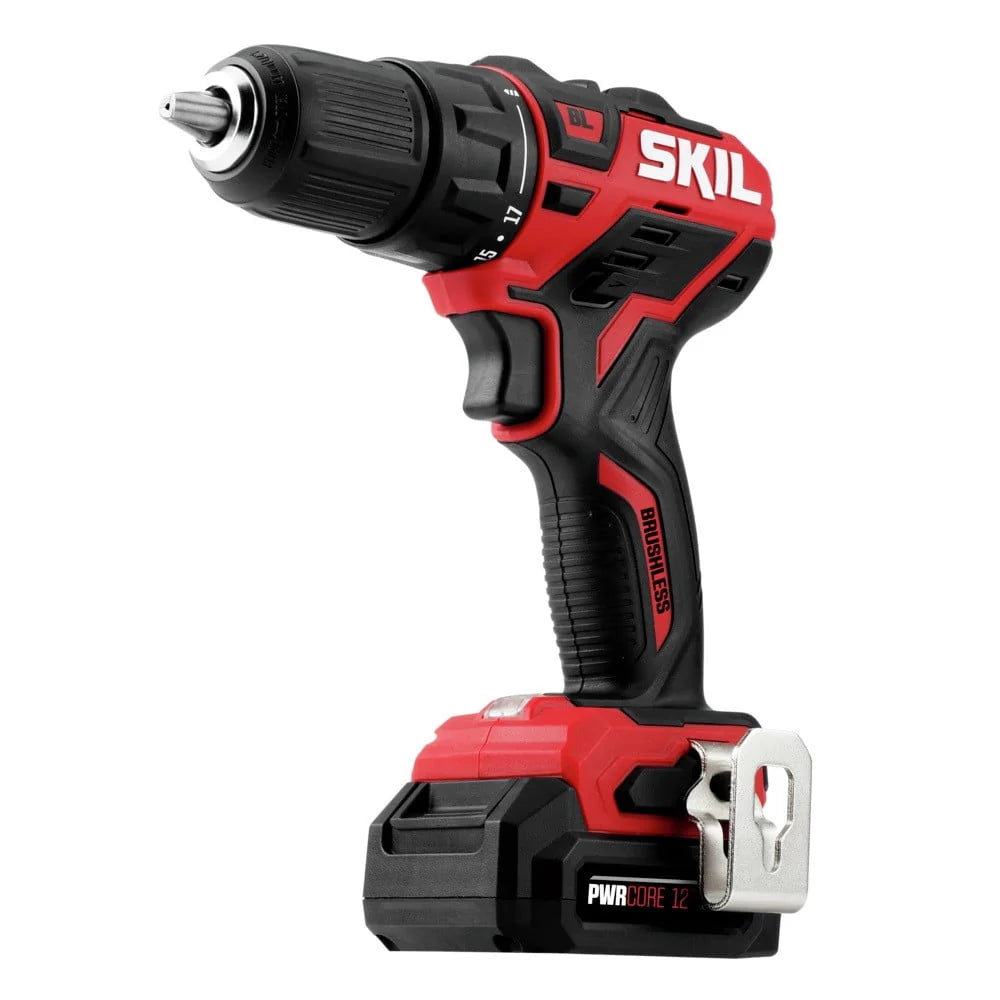 12-Volt 1/2 In. Cordless Brushless Drill Driver Kit with Battery and Charger P3465
