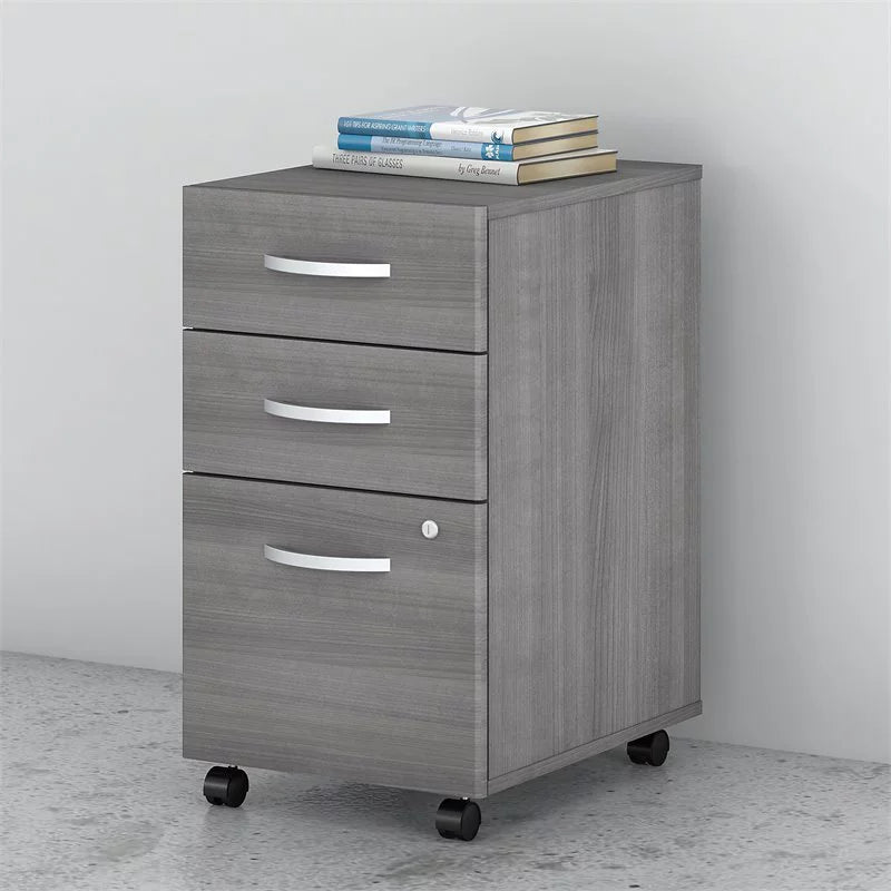 2 Piece Wood Mobile Filing Cabinet Set T402