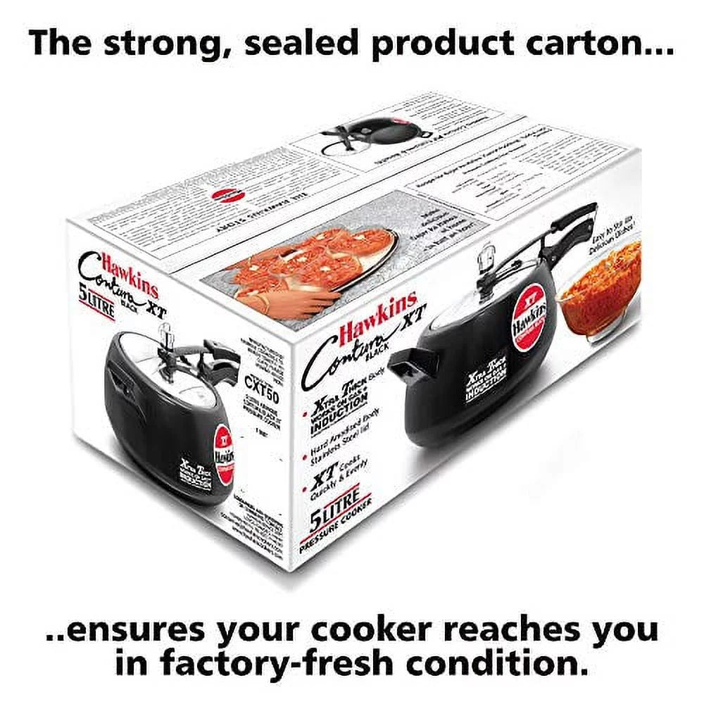 Black 5L Hard Anodized Pressure Cooker X70251