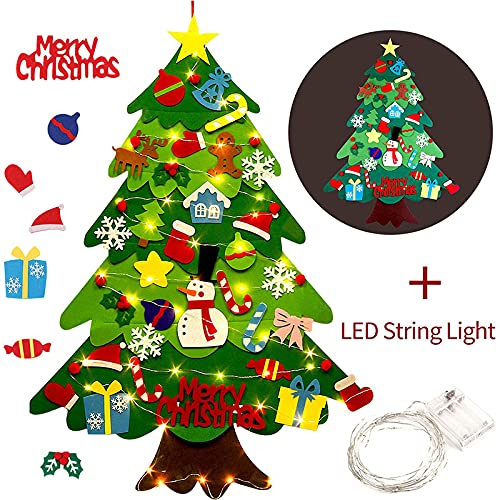 Felt Christmas Tree with Lights A251