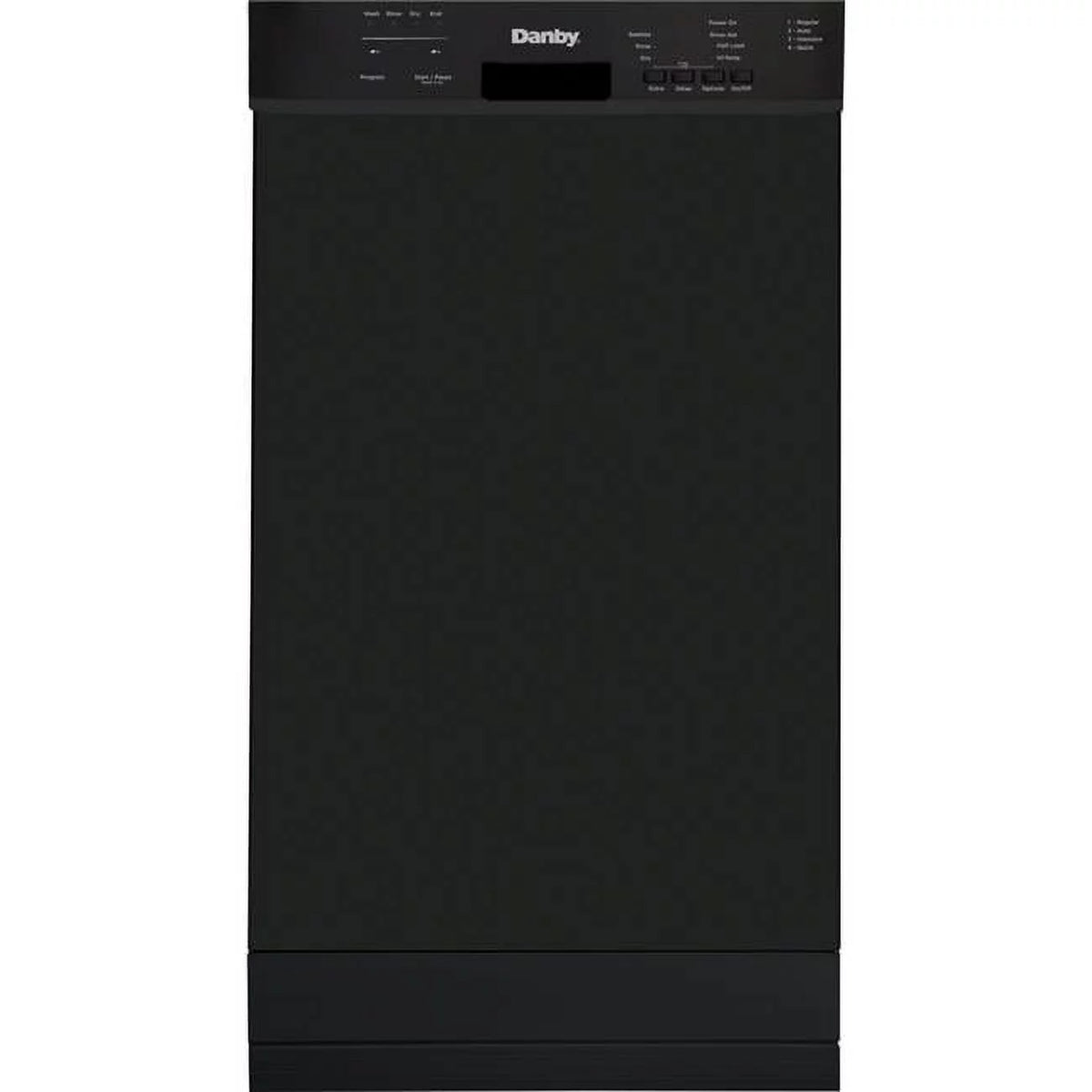 18 in. Built-in Dishwasher with Front Controls, Black E460