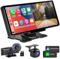 9.3 Portable Car Stereo with 2.5K Dash Cam and Backup Camera U100131