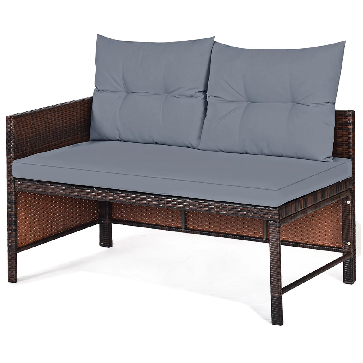 3 Pc Wicker Rattan Patio Sofa Set B73481