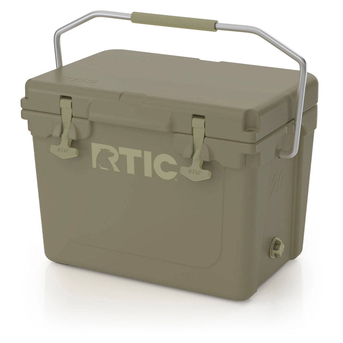 White 20 QT Rotomolded Hard-Sided Ice Chest Cooler K7348