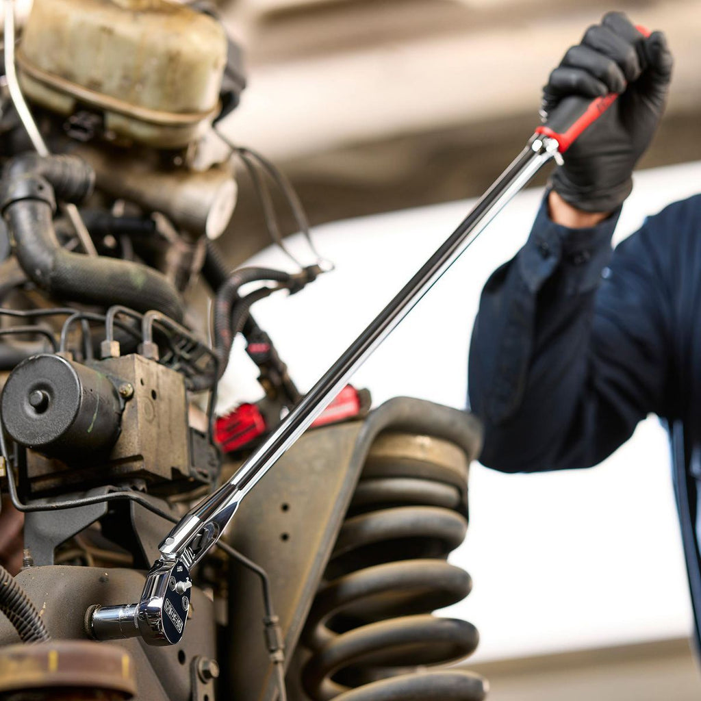 1/2 in. Drive 26 in. Long Locking Flex Ratchet with Comfort Grip P131