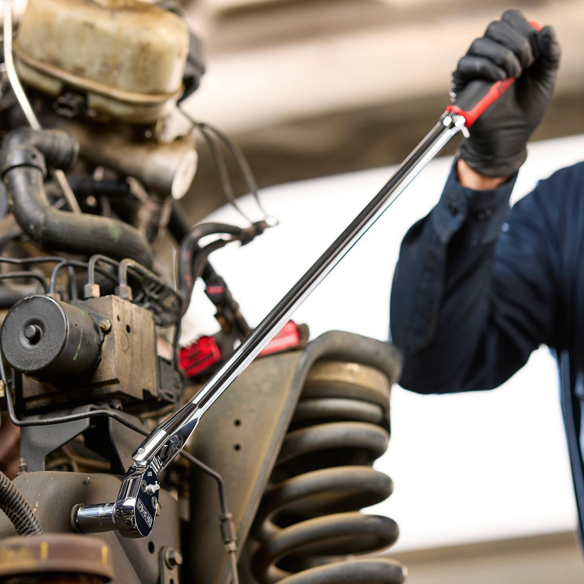 1/2 in. Drive 26 in. Long Locking Flex Ratchet with Comfort Grip P131