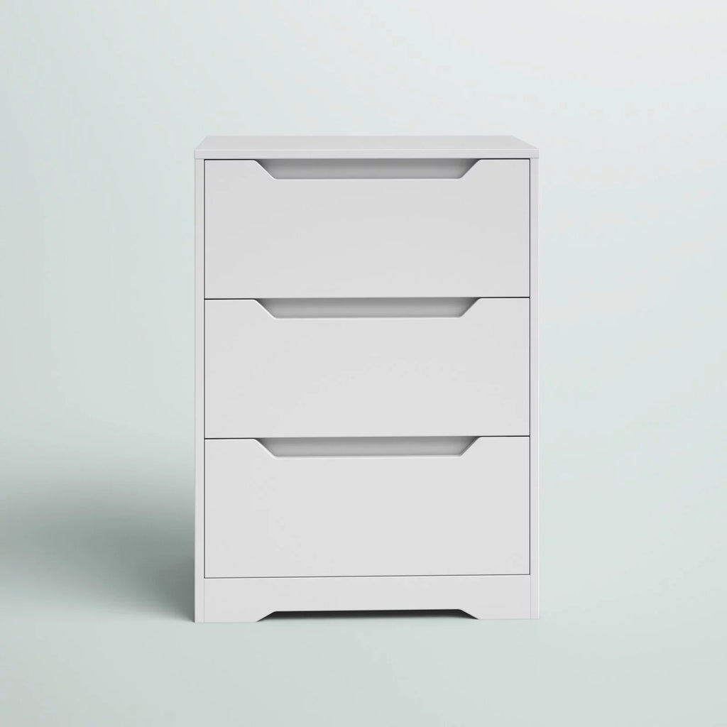White 3 Drawer Dresser A505545