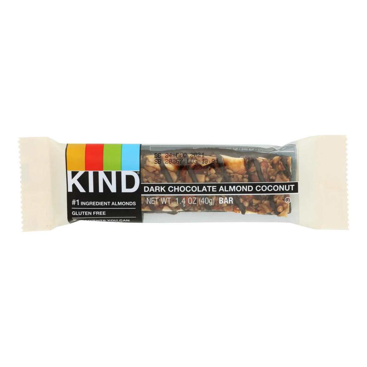 Dark Chocolate Almond Coconut Bar Case of 12 I7570