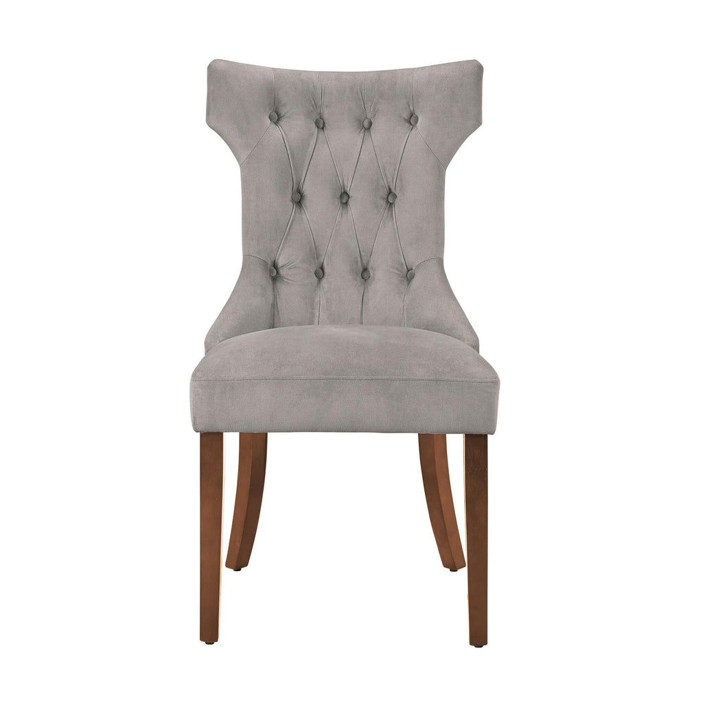 Tufted Dining Chair Set Of 2 Taupe J225138