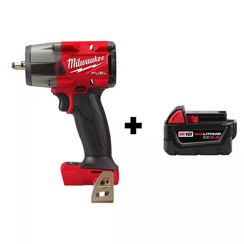 18V Brushless Cordless 3/8 in. Impact Wrench with 5.0 Ah Battery W83223
