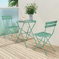Red 3 Piece Folding Patio Bistro Set R8664