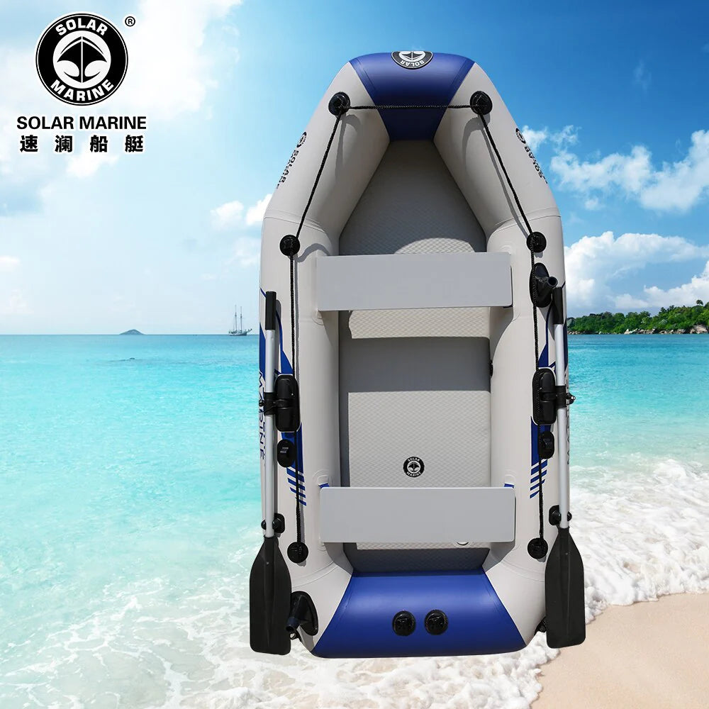 2.3m PVC Inflatable Rowing Boat with Oars and Pump O836