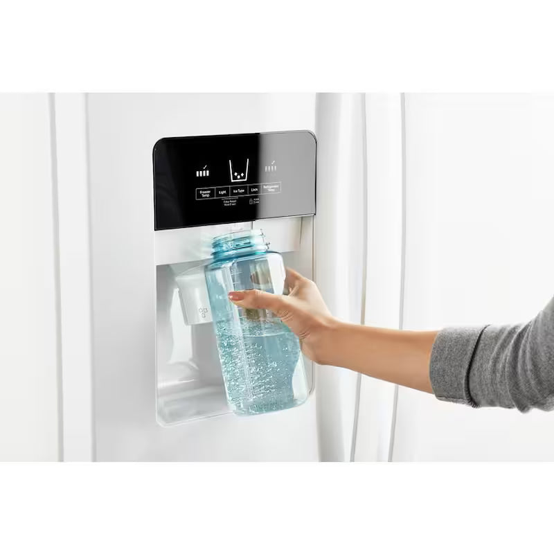 White 21.4 cu. ft. Side by Side Refrigerator L382
