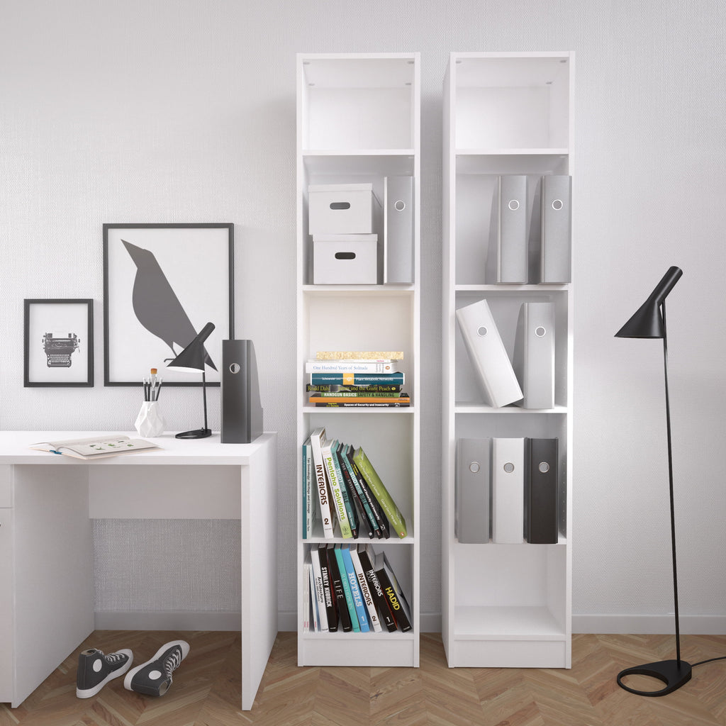 Tall Narrow 5 Shelf Bookcase A2494