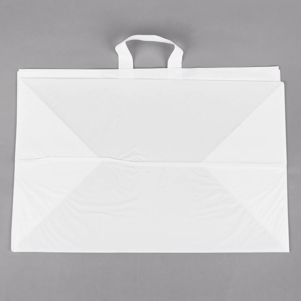 White Take Out Bag with Loop Handle Pack of 100 N296150