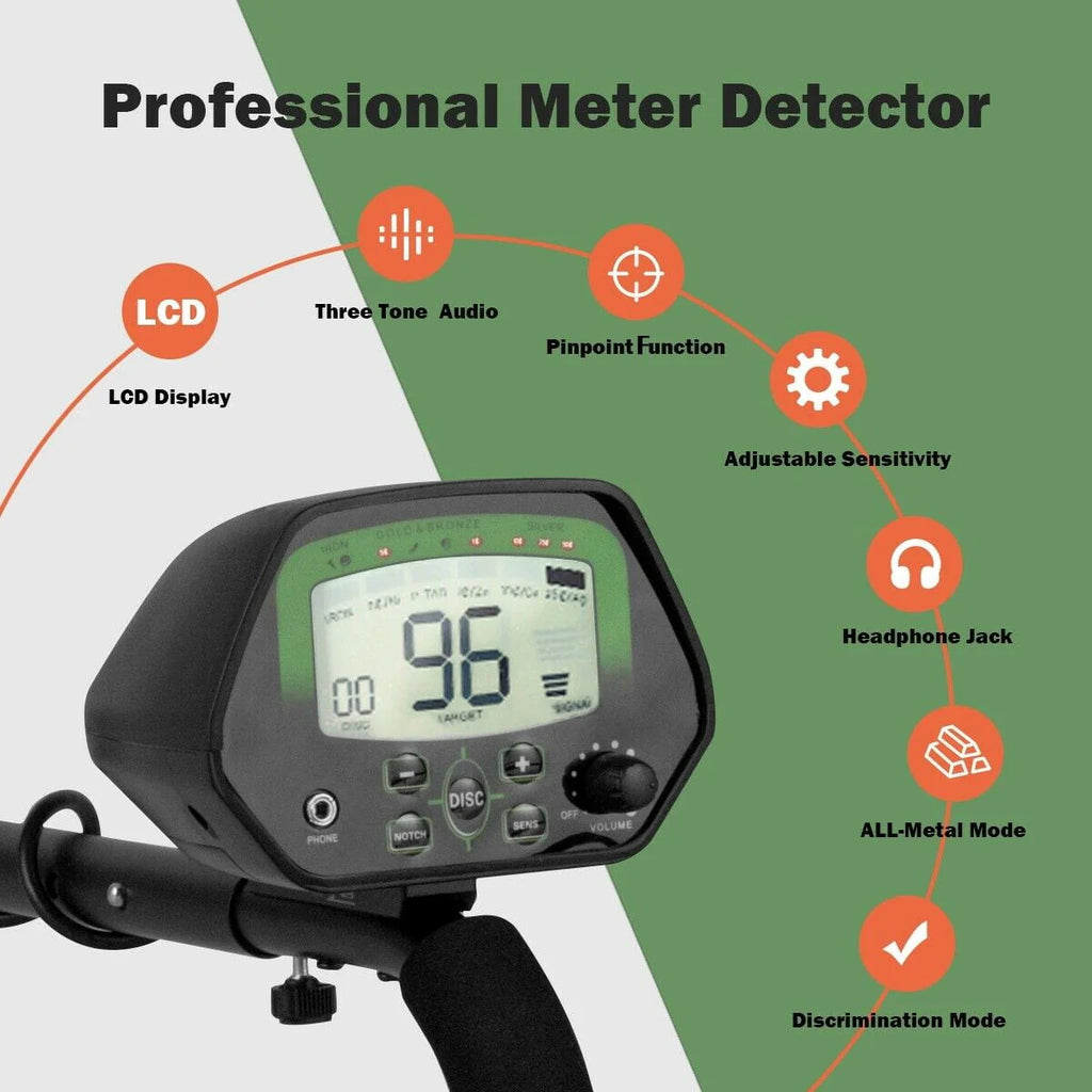 Metal Detector Kit with Waterproof Search Coil B415093