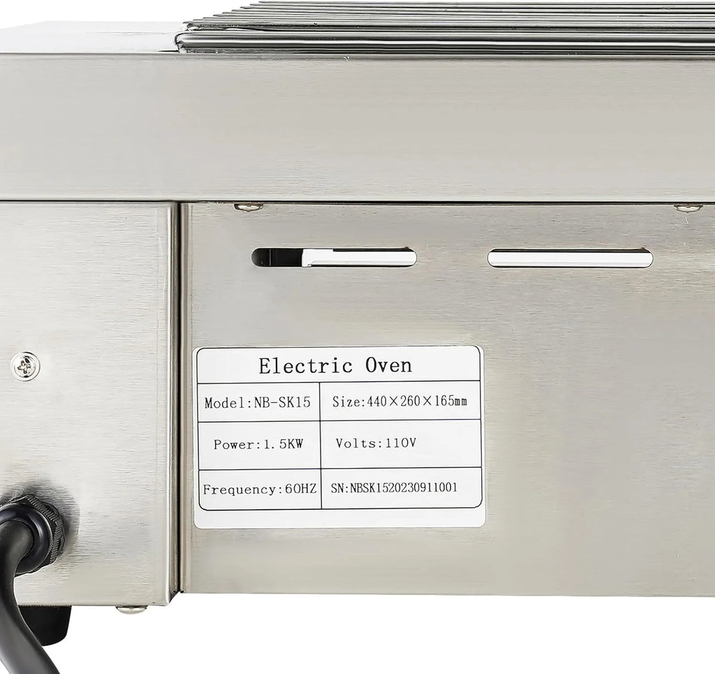 Commercial Electric Barbecue Grill Adjustable Temperature K3272