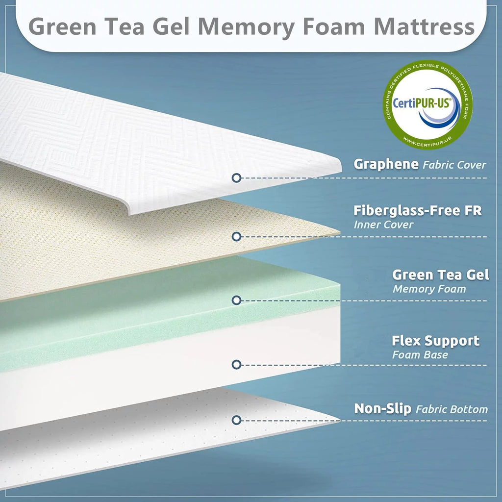 Twin Size 6 Memory Foam Mattress O803