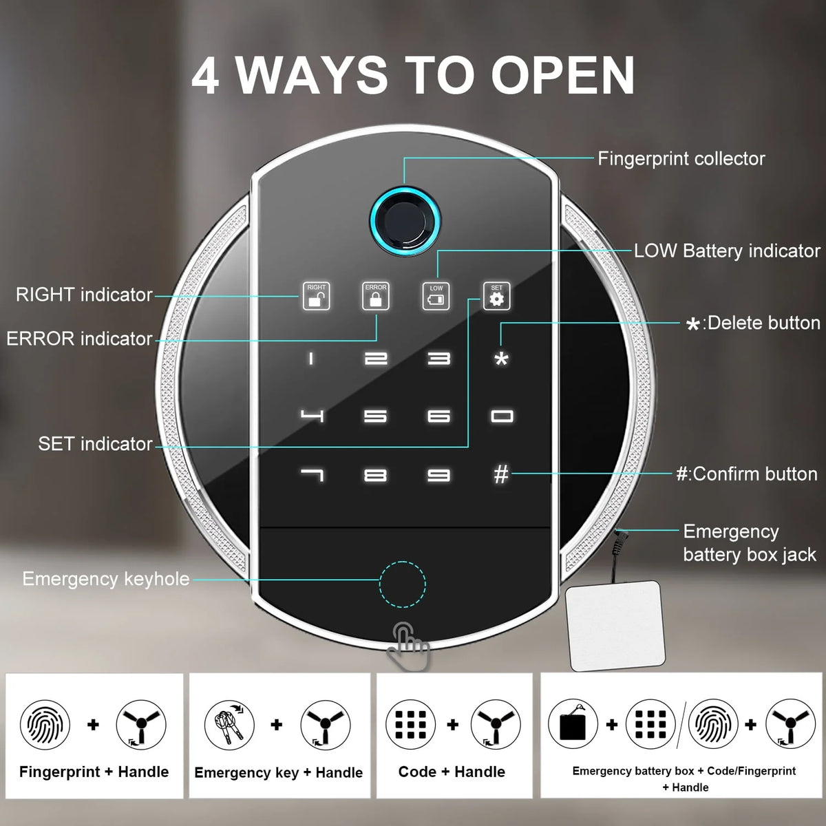 3-5 Long Gun Safe with Backlit Keypad N912