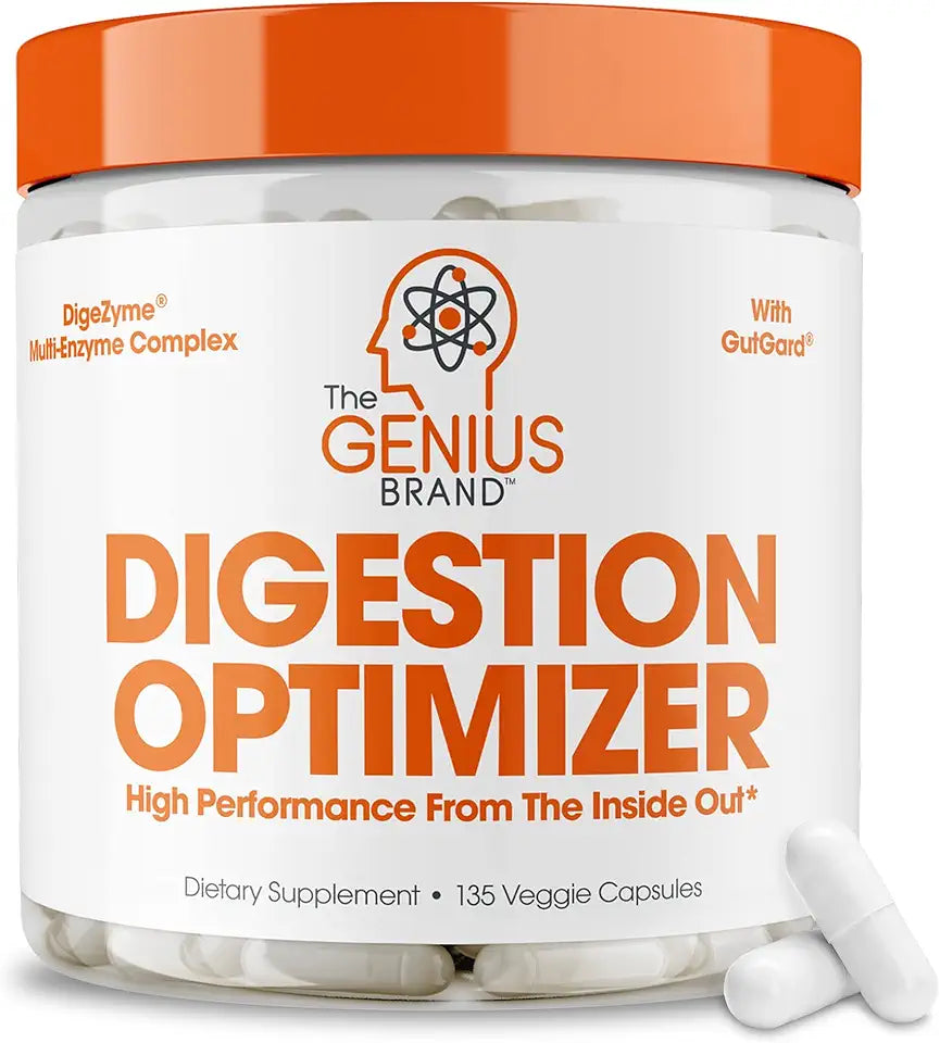 Digestive Enzymes with Bromelain, Ginger & Prebiotics, 135 Vegetarian Capsules T4682