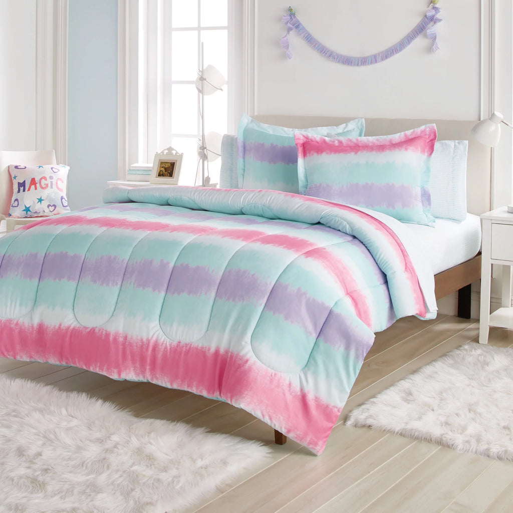 Twin 5 Piece Polyester Microfiber Comforter Set A94570