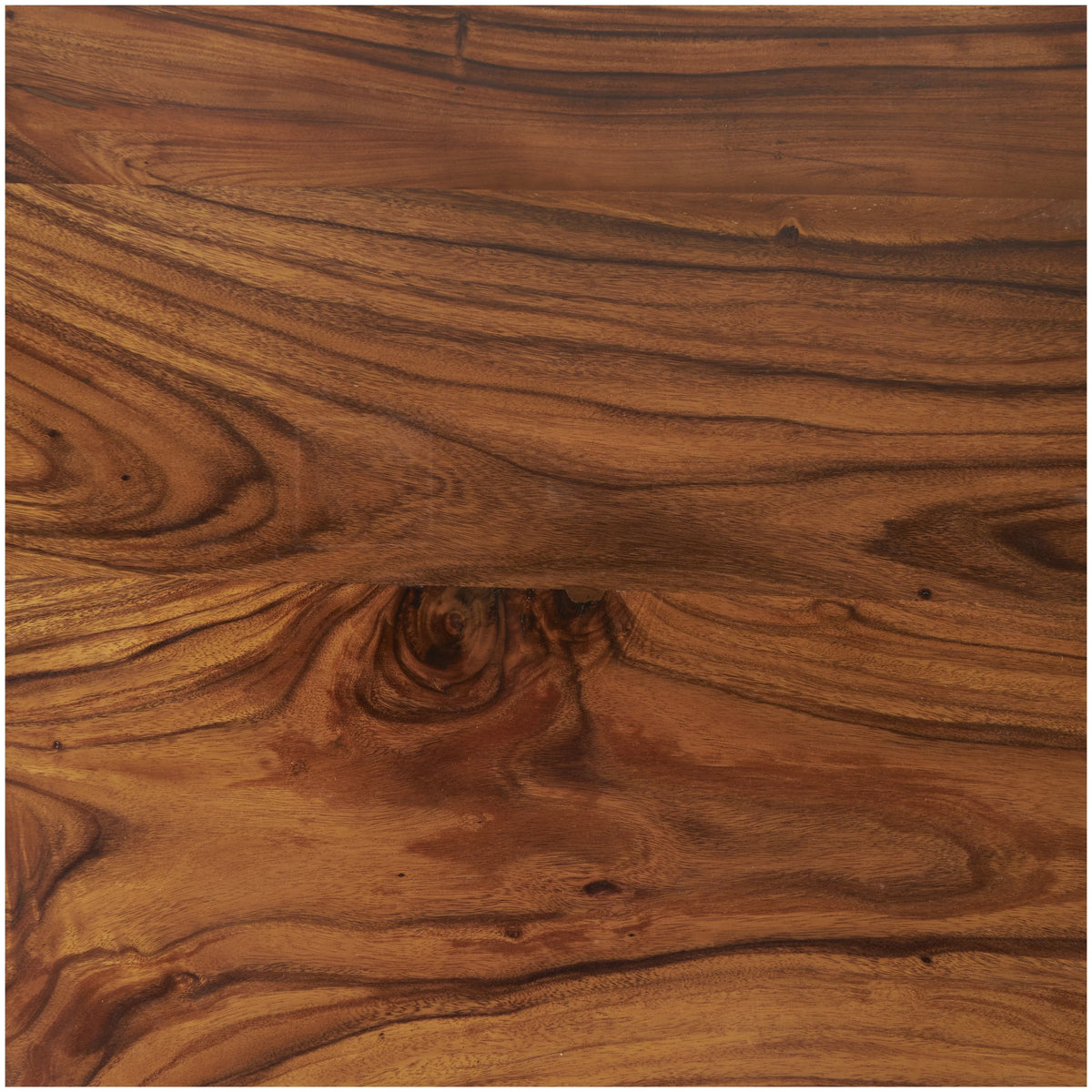 Brown Wood Dining Table with Block Style Base W2198