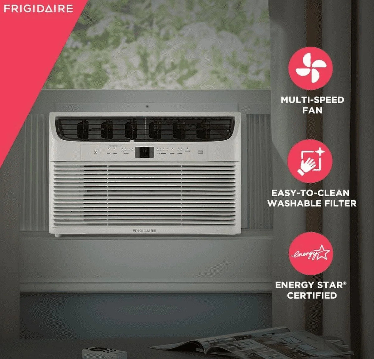 White 10,000 BTU Window Air Conditioner J298