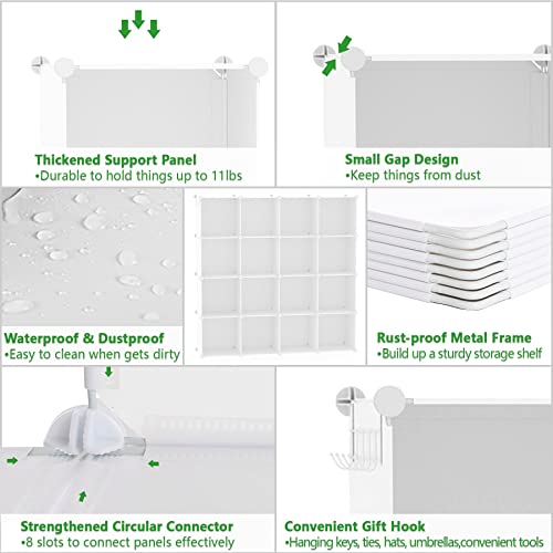 16 Cube Plastic Storage Organizer D56930