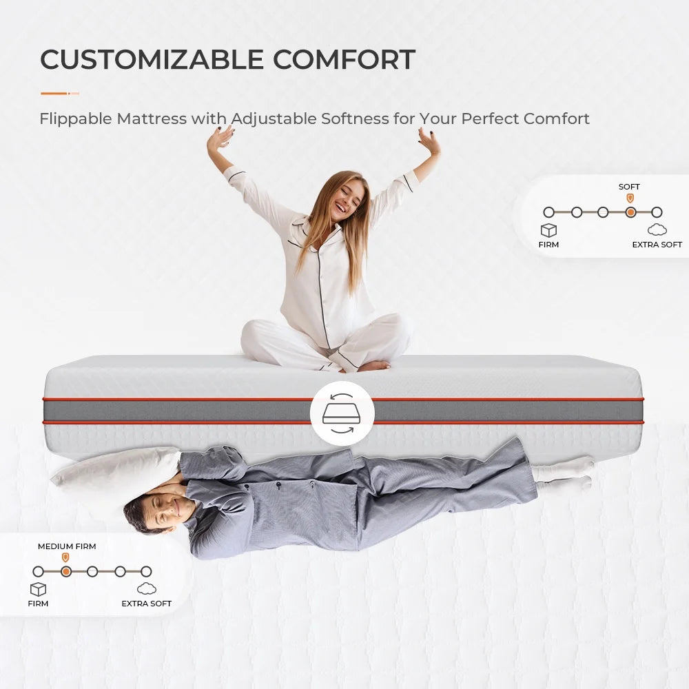 Queen Size Gel Memory Foam Mattress F5156