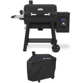 Black Pellet Grill with Grill Cover F629410