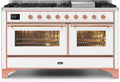 White Dual Fuel Natural Gas Range G418