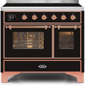 Glossy Black Induction Range with Electric Oven V3465