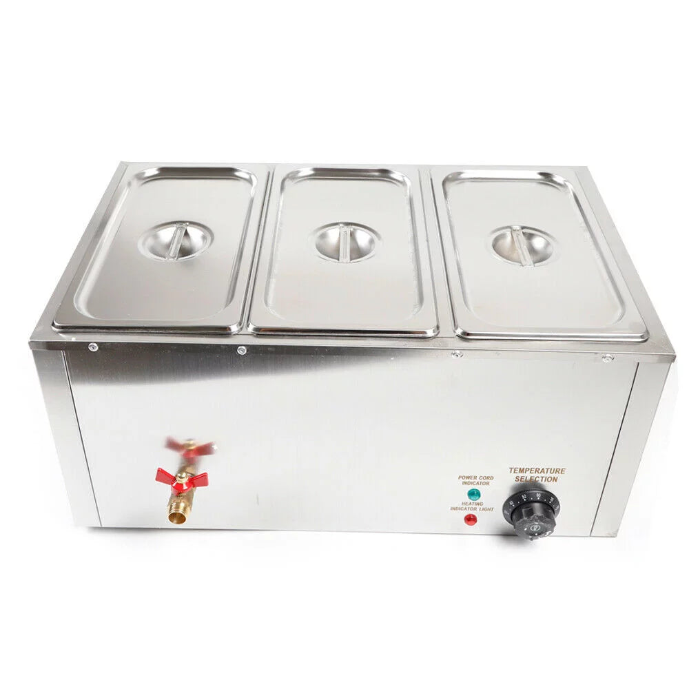 3-Pan Electric Food Warmer with Lid L3018
