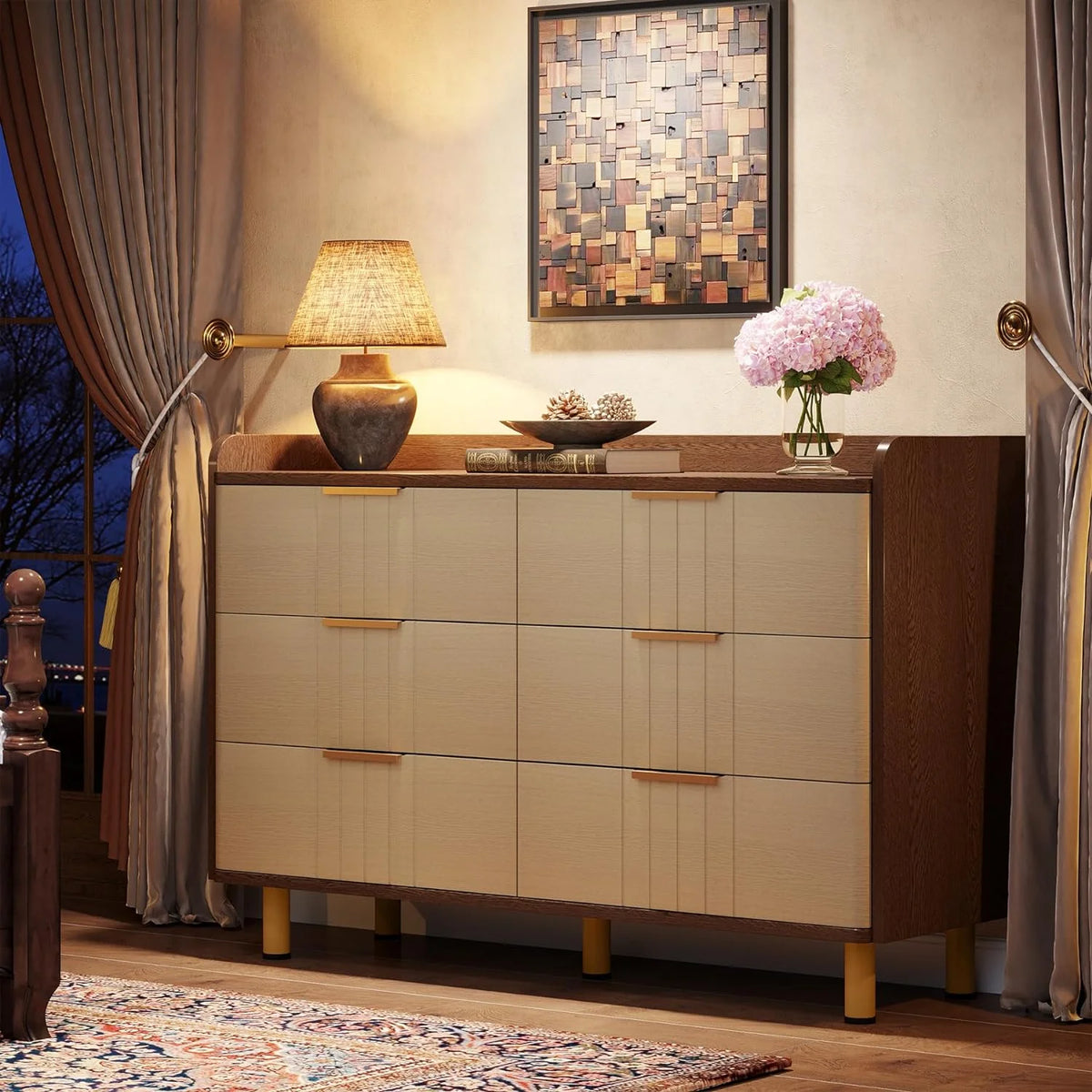 6 Drawer Wood Dresser R226393