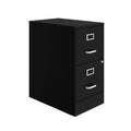 22" Deep 2 Drawer Metal File Cabinet, Black Q64455