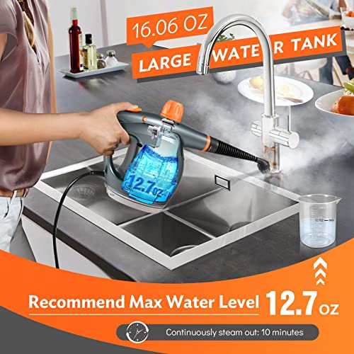 1250W Handheld Steam Cleaner with Detergent Container and Safety Lock N540533