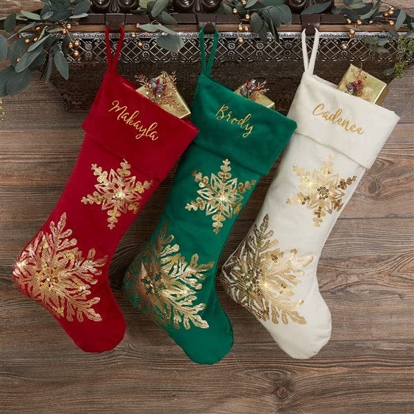 Burgundy Personalized Christmas Stocking J80200