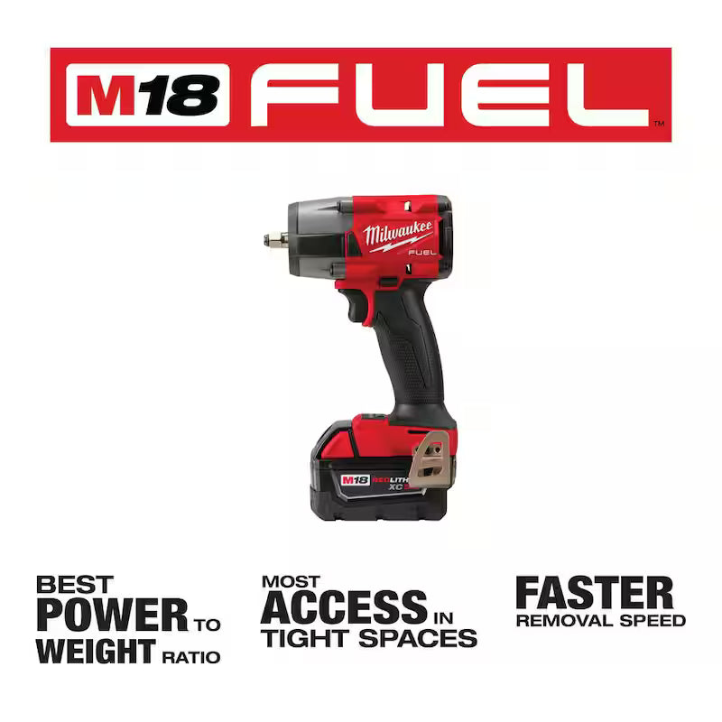 18V Brushless Cordless 3/8 in. Impact Wrench with 5.0 Ah Battery W83223